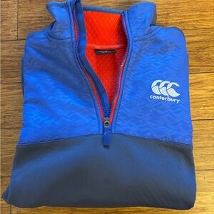 Canterbury of new zealand Rugby 1/4 Fleece Jacket size M